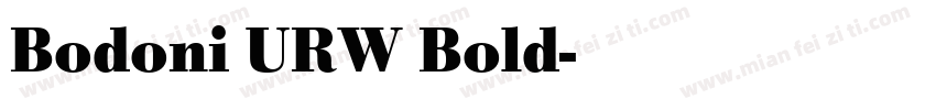 Bodoni URW Bold字体转换